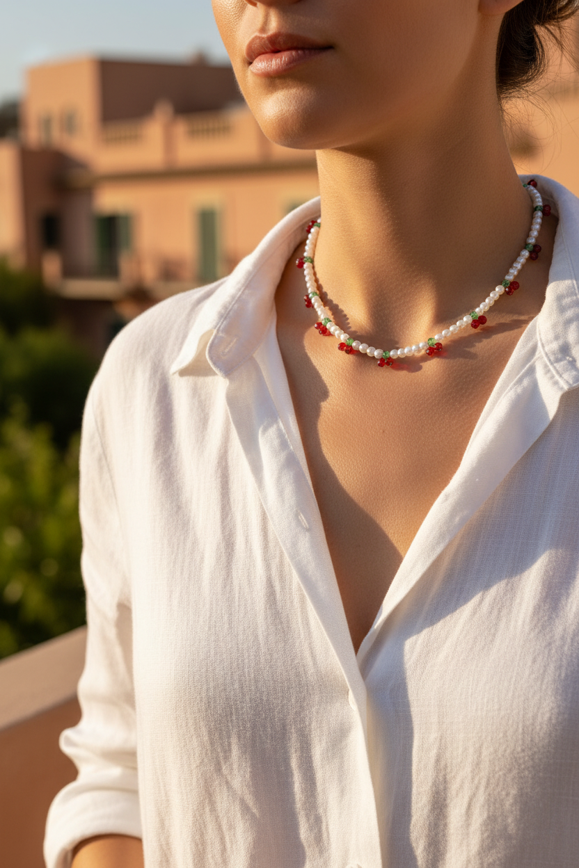 Ciliegie in Fiore indossata lifestyle